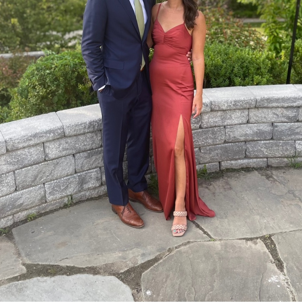 Azazie satin dress